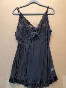 lot 46573 image: Black Lace Babydoll Chemise 3XL - Retail $15