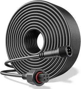 lot 46580 image: 16Ft Extension Cable for Govee Outdoor Spot Lights, IP67 Waterproof Extension Cord Compatible with Govee ����H7094 ��H7093, H7066 H7065, 4-Pin Replacement Cable for Patio, Backyard, Balcony