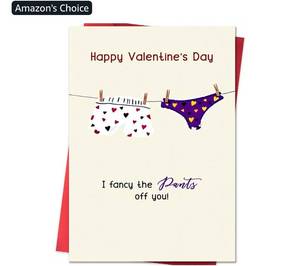 lot 46603 image: Funny Valentines Day Card for Husband, Romantic Valentines Day Cards Gifts for Him, Mens Valentines Day Gift
