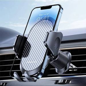 lot 27177 image: Phone Holders for Your Car with Metal Hook Clip, Air Vent Cell Phone Stand Car Mount, Universal Automobile Cradle for Garmin GPS Fit iPhone Android and All Smartphones, Dark Black - Retail $20