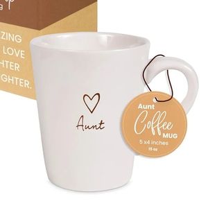 lot 27183 image: Pavilion Gift Company - 19560 Pavilion Gift Company Aunt Cup, 15 oz, Cream - Retail $17