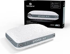 lot 401385 image: Retails for $200 Bedgear Storm Performance Pillow, 3.0 Cooling Pillow for Side Sleepers, Medium Firm Support, Ver-Tex Cooling Cover, Air-X Mesh, Washable