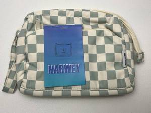 lot 106 image: Narwey Checkered Cosmetic Bag