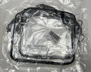 lot 107 image: 2 Pack Clear Toiletry Bags