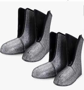 lot 4228 image: 2 Pairs Men Waterproof Duck Hunting Boot Liners Warm Boot Socks with Aluminum Film Waterproof Boots Liners for Outdoor Winter Duck Hunting US9 - Retail $31