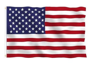 American Flag 3x5 Ft, 4th of July decorations & 250th Anniversary Flag. Bright American Flags for Outside with Brass Grommets for Outdoor Flying, Porch, Garden, Home Decor, Memorial Day, Flag Day, Veterans Day - Retail: $7