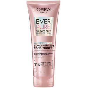 lot 4239 image: LOreal Paris Sulfate Free Bond Repair Conditioner, Hair Conditioner with Bond  Amino Acid Complex, Strengthens and Repairs Damaged or Color Treated Hair, EverPure, 6.8 Fl Oz (Packaging May Vary) - Retail $10
