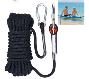 lot 4267 image: SCCUP 157 Inch Foam Water Pad Bungee Cord,Lily Pad Floating Mat Bungee Cord with 2Pcs 3.9Inch Locking Carabiners, Foam Lake Mat Cord Floating Mat Tether Kit for Secure Mooring,Fixed Float Pad - Retail $13