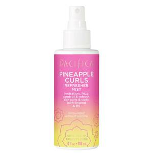 lot 4335 image: Pacifica Pineapple Curls Refresher Mist - Curl Refresher Spray, with Hyaluronic Acid, Vitamin B5 and Plant Oils, Vegan and Dermatologist Tested Curly Hair Products and Wavy Hair Products - 4 Fl Oz - Retail $14