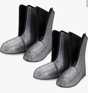lot 4365 image: 2 Pairs Men Waterproof Duck Hunting Boot Liners 11.4 x 4.5 x 10 Warm Boot Socks with Aluminum Film Waterproof Boots Liners for Outdoor Winter Duck Hunting(Mens 10) - Retail $0