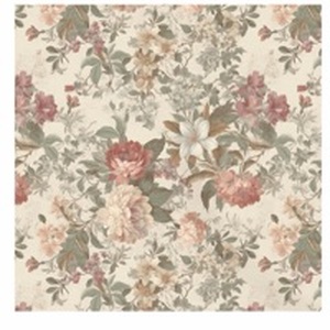 lot 4369 image: Ismoon Floral Wallpaper Peel and Stick Vintage Beige Contact Paper for Cabinet Peony Flower Stick on Wall Paper Removable Self Adhesive Textured Vinyl Wallpaper for Bedroom Wall Decor 17.3x78.7in - Retail $0