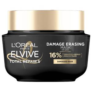 lot 4373 image: LOreal Paris Elvive Total Repair 5 Damage-Erasing Balm Mask, Rinse-Out Hair Treatment, 8.5 fl oz (Packaging May Vary) - Retail $8