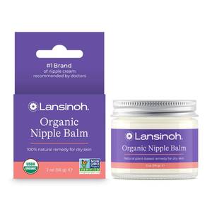 lot 4389 image: Lansinoh Organic Nipple Butter, Nipple Cream Safe for Breastfeeding Baby, Postpartum Essentials for Mom, 2 Ounces - Retail $11