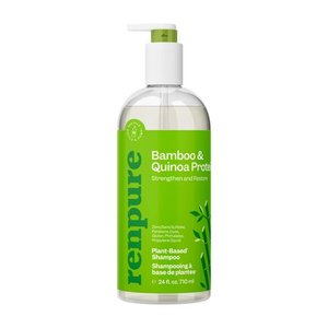 lot 4390 image: RENPURE Bamboo & Quinoa Shampoo  Plant-Based �� Restores  Hydrates & Strengthens For Healthier Hair �� For Weak  Dull & Damaged Hair - Bamboo Extract & Quinoa Protein �� 24 Fl Oz - Retail $19