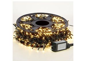 lot 2036 image: 82FT 1000LED Warm White Christmas Lights Outdoor with 8 Modes, IP44 Waterproof Plug in Christmas Tree Light Fairy String Lights for Christmas, Patio, Garden, Indoor Outdoor Decor - Retail $30