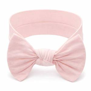 lot 2060 image: BABYGIZ Baby Girl Headbands-Infant,Toddler Cotton Handmade Hairbands with Bows Child Hair Accessories (Powder Pink) - Retail $10