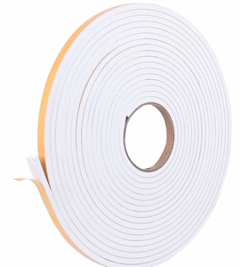 lot 2063 image: Self Adhesive Foam Tape Weatherstrip 38in x 14in x 33Ft High Density Foam Insulation Strips Seal Weather Stripping with Strong Adhesive for Door and Window Sound Isolation Soundproofing - Retail $0