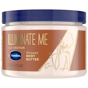 lot 2064 image: Vaseline Illuminate Me Shea Butter Whipped Body Butter for Melanin Rich Skin Provides 24 Hour Moisturization for Dry Skin 11 oz - Retail $14