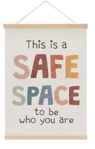lot 2065 image: Inspirational Boho Poster Hanger, Therapy Office Decor Growth Mindset Wall Decor, Educational Posters Wall Art Wall Hanging Banner Home Calming Corner Counseling Psychologist Office Decor - Retail $0