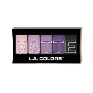 lot 2068 image: L.A. COLORS 5 Color Matte Eyeshadow, Purple Cashmere CEM473 - Retail $4
