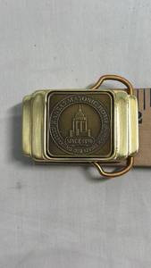 lot 15 image: Kansas Masonic Home Since 1896 Commemorative Belt Buckle