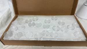 lot 27 image: Guard House Clear Plastic Round Coin Capsules Coin Holders Bulk Lot
