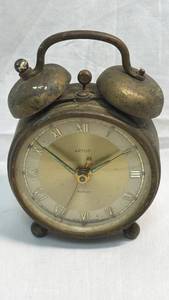lot 39 image: Artco Radium Double Bell Alarm Clock West Germany