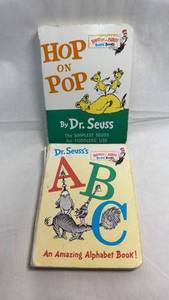 lot 65 image: Dr. Seuss Bright and Early Board Books Set of 2 - Hop on Pop & ABC