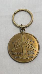 lot 80 image: Boeing KC-135 Wing Reskin Program Commemorative Keychain ECP 405 1975-1988