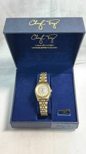 lot 86 image: Cheryl Tiegs by Milan Womens Gold-Tone Quartz Watch with Box