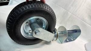 lot 138 image: Pneumatic Swivel Caster Wheel with Spring-Loaded Bracket 2.802.50-4