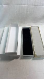 lot 163 image: Jewelry Bracelet Gift Boxes Set of 5 (3 Only Boxes, 2 w Cases in the Boxes)