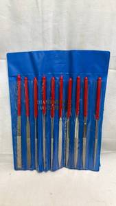 lot 207 image: Diamond Needle File Set 140x3mm 10-Piece