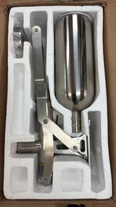 lot 213 image: Stainless Steel Manual Donut Depositor Machine with Accessories
