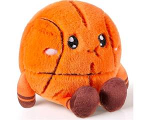 lot 528 image: VioraWhite Plush Basketball Sports Toy Set - 4 inch Pocket Sized Stuffed Basketball, Mini Fluffy Sport Balls for Room Decor, Birthday Gift & Sports Party Favors - Retail $10
