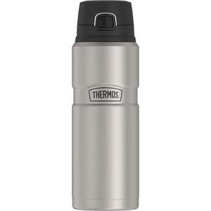 lot 542 image: Thermos SK4000MSTRI4 24-Ounce Stainless King Vacuum-Insulated Drink Bottle (Silver) - Retail $89