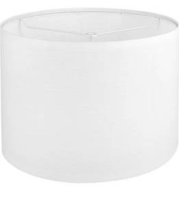 lot 543 image: White Lamp shade, Drum Lamp Shade for Table Lamps Floor Lamp, 13 Top X 13 Bottom X 10 High White Large Line Fabric Lamp Shade, Easy Assembly Replacement Lampshade - Retail $0