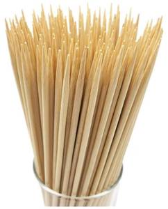 lot 597 image: 6 Natural Bamboo Skewers for BBQ��Appetiser��Fruit��Cocktail��Kabob��Chocolate Fountain��Grilling��Barbecue��Kitchen��Crafting and Party. �4mm, More Size Choices 81012141630(100 PCS) - Retail $0