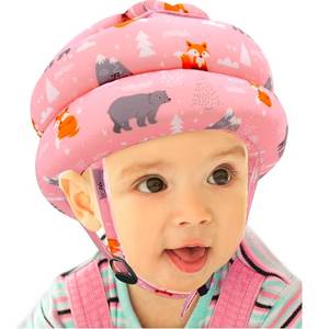 lot 598 image: Simply Kids Baby Helmet for Crawling Walking I Baby Head Protector No Bumps and Soft Cushion Infant Baby Safety Headguard for Learning to Walk I Toddler Helmets 1-2 Years Old, 6-12 Months (Pink Fox) - Retail $0