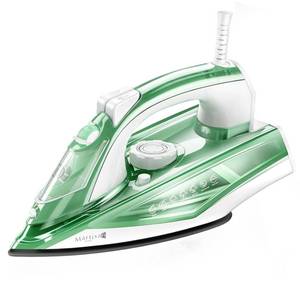 lot 616 image: PRE OWNED Martisan Steam Iron Lite, 1600W, 15s Fast Heat-up, Extra Soleplate for Heat Reserve, Precise Adjustable Temp, Non-stick Ceramic Panel, Anto-off, Anti-drip, Anti-calc, Home Laundry - Retail $45