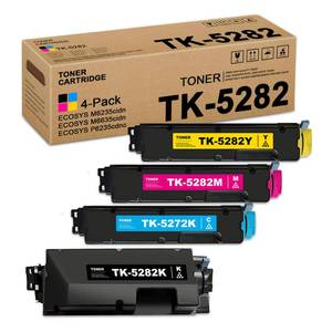 lot 631 image: LOVPAIN TK-5282 TK5282 High Yield Toner Cartridges (4-Pack, 1BK1C1M1Y) - Compatible TK-5282K TK-5282C TK-5282M TK-5282Y Toner Cartridge Replacement for Kyocera Ecosys M6235cidn M6235 P6235 Printer - Retail $179