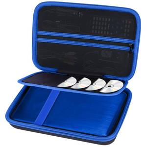 lot 708 image: Lebakort Storage Case Compatible with YOTON 9.5  POFOTO 9.5  WONNIE 9.5 Portable DVD Player (Black Blue Case, for 9.5 Player) - Retail $23