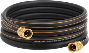 lot 20152 image: Giraffe Tools Garden Hose 58 Custom Length, No Kink, Flexible, Leakproof Water Hose, 600 Burst PSI, 10ft Double Female Fittings,Black Orange
