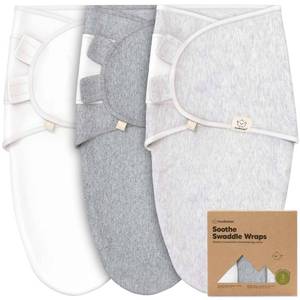 lot 20166 image: KeaBabies 3pk Soothe Baby Swaddle, Organic Baby Swaddle Sleep Sacks, Newborn, Infant