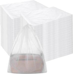 lot 21272 image: Dimeho 150 PCS Dust Bags for Purses, Drawstring Bags Disposable Non-Woven Storage Covers Closet Organizer Breathable Handbag Dust Cover for Shoes Boots Clothes Packing Travel Home