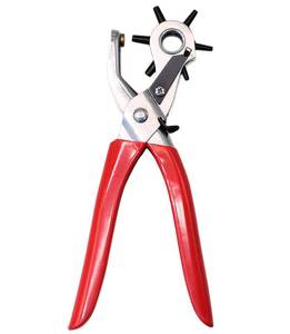 lot 21289 image: Leather Hole Punch,9 Belt Hole Puncher for Leather Heavy Duty, 6 Size Revolving Leather Belt Hand Hole Puncher (6 Size Revolving Leather Hole Puncher)