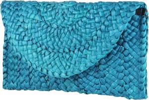 lot 21410 image: KUANG Womens Straw Clutch Purse Handbag Shoulder Clutch Envelope Wallet Beach Straw Purse for Ladies