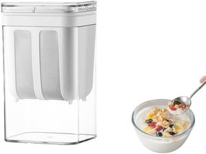 lot 21426 image: Large Capacity 1100ML Yogurt Strainer  Ultra Fine Mesh for Smooth Greek Yogurt, Reusable Multi-Purpose Food Strainer for Rice, Tea, Juicing & More