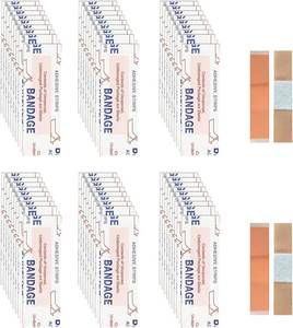 lot 21431 image: Small Bandages for Face, Mini PE Adhesive Nose Bandages, Flexible Breathable for Small Wound (38 x 1.5)