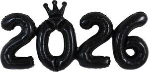 lot 21432 image: TONIFUL 2026 Blue Crown Foil Number Balloons 16 Inch Blue Number Banner 2026 Graduation Aluminum Foil Mylar Balloons for New Year Eve Christmas Anniversary Party Supplies COLOR IS BLUE